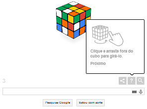 Doodle do Google traz um cubo mágico iterativo