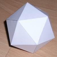 icosahedron paper model