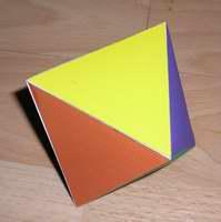 octahedron paper model octahedron paper model