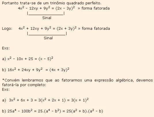 Expressão algébrica de fatoração, Polinómios, Fator comum em evidência